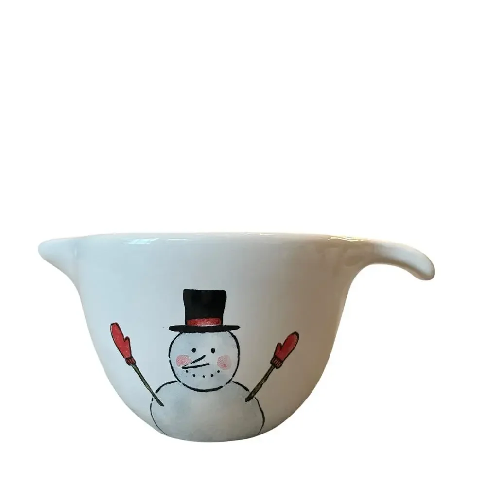 New Rae Dunn Snowman Christmas Nesting Measuring Cups 2023 Kitchen Baking